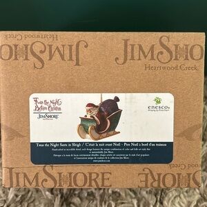 NIB Jim Shore ‘Twas the Night Santa in Sleigh Hanging Ornament 2023 NEW